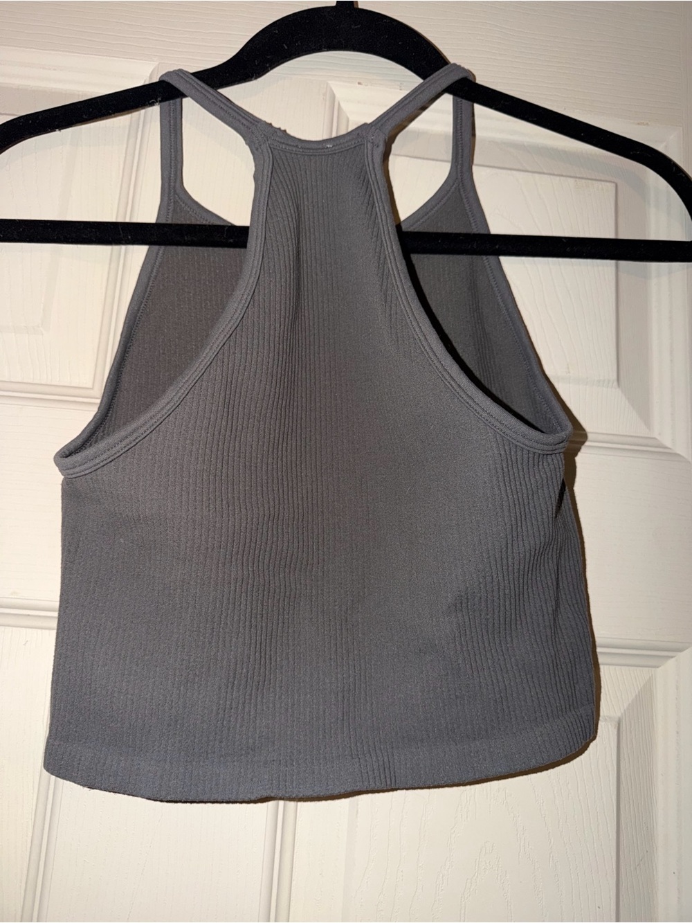 By Together Gray Ribbed Racerback Tank Top - Picture 2 of 2